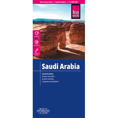 Reise Know-How Verlag mapa Saudi Arabia 1:1,8 mil. voděodolná