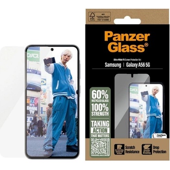 Panzer Стъклен протектор PanzerGlass - Ultra-Wide Fit, Galaxy A56, прозрачен (5715685017261)