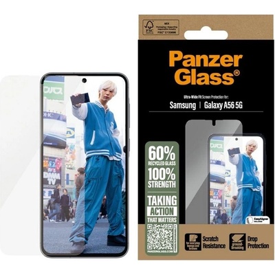 Panzer Стъклен протектор PanzerGlass - Ultra-Wide Fit, Galaxy A56, прозрачен (5715685017261)