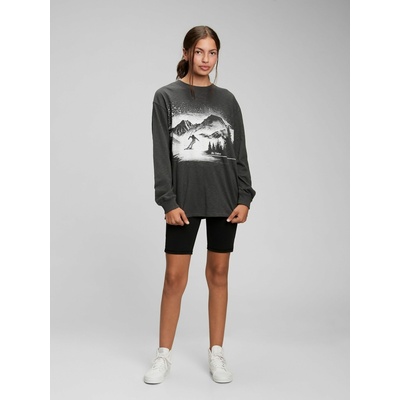 GAP Бебешка тениска с щампа Gap GAP | Cheren | Момичешки | 140