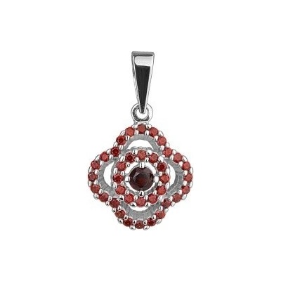 Granát Turnov Stříbrný přívěs 6471533 s českým granátem