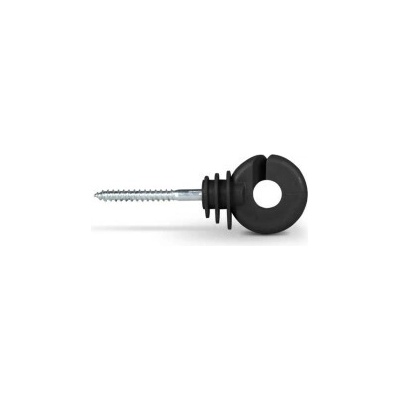 Izolátor čierny s skrutkou stredne odolný Black PP 32mm
