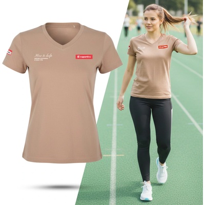 Dámske tričko inSPORTline Signature mocca