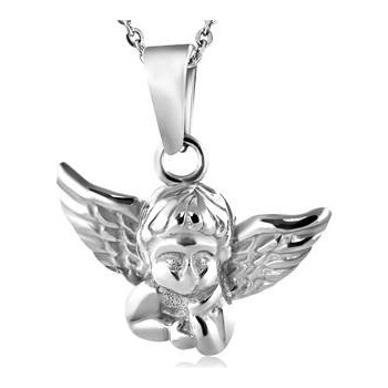 Šperky4U Ocelový přívěšek andělíček OPP1173