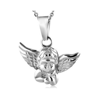 Šperky4U Ocelový přívěšek andělíček OPP1173