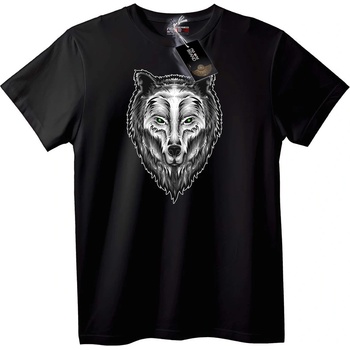NOONEBRAND Тениска Мистичен вълк - L, Black