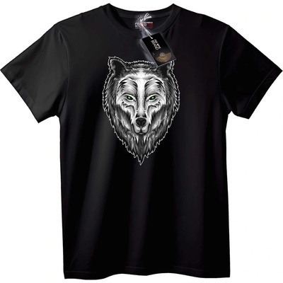 NOONEBRAND Тениска Мистичен вълк - L, Black
