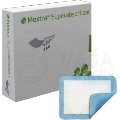 Mextra Superabsorbent 17,5 x 22,5 cm superabsorbujúci obväz 10 ks