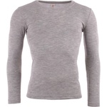 Engel Мъжко копринено термобельо Engel Shirt L/S Merino base layer - Hellgrau Melange - размер 50/52 (EU) (014-0745-0113)