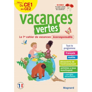 Cahier de vacances 2023, du CE1 vers le CE2 7-8 ans - Vacances vertes (2021)