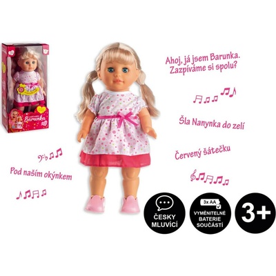 Teddies Barunka chodící a zpívající 42 cm