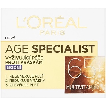 L'Oréal Age Specialist 65+ vyživující denní krém proti vráskám (Extract from Opuncie, Multivitamin, spf20) 50 ml