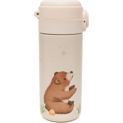 Petit Monkey Dětská Termo lahev Bears and Stars 350 ml krémová medvěd