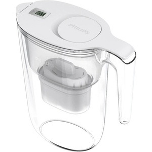 Philips Кана за вода Philips AWP2933WHT/58, 2.6 литра, филтър Micro X-Clean, с таймер, бяла (AWP2933WHT/58) Филтрираща кана