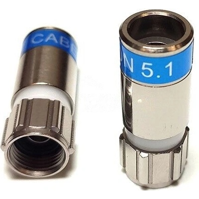 Konektor F Cablecon F-6-TD RG6 5,1 , kompresný ,vodotesný (F-59-TD5,1)