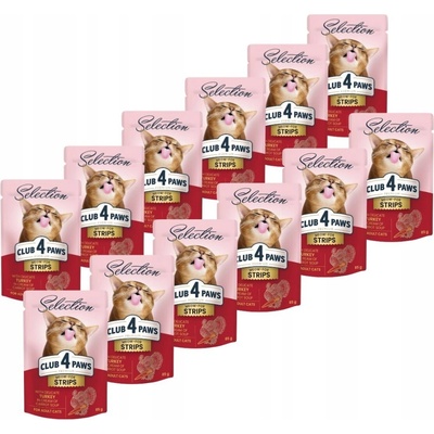 Club 4 Paws Premium Plus prúžky moriaka v smotanovej mrkvovej polievke 12 x 85 g