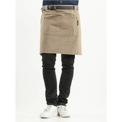 Chaud Devant Gastro zástěra Forene Mud Denim Sand béžová