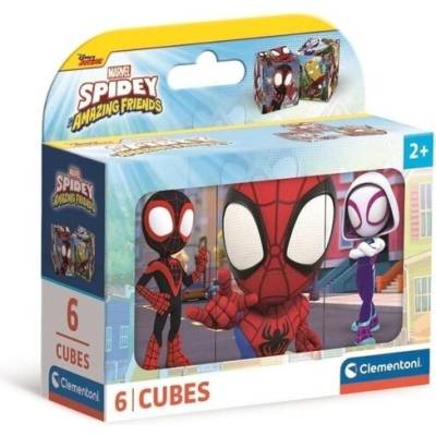 Clementoni - Obrázkové kostky - Spidey a jeho úžasní přátelé 6 kostek