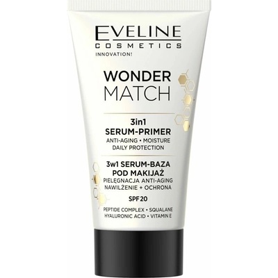 Eveline Cosmetics Wonder Match podkladová báze pod make-up 3 v 1 SPF20 30 ml