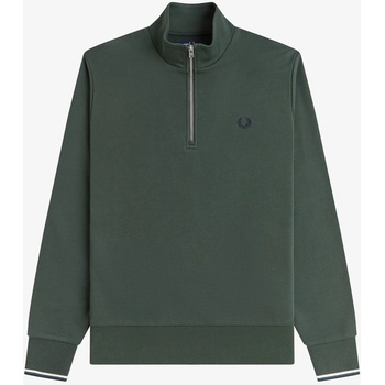 Fred Perry Горнище с цип Fred Perry FredPerry Half Zip Top - Court Green 53A