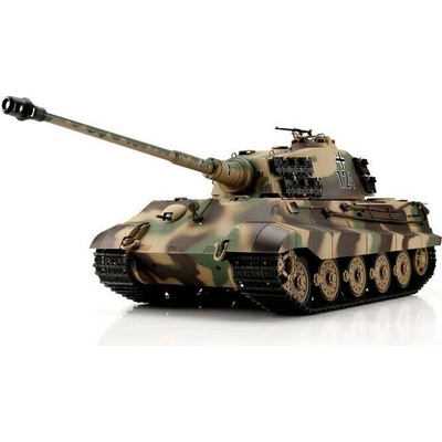 TORRO TORRO tank RC Königstiger Henschel kamufláž BB Airsoft+IR kovové pásy PE_TOR14306-CA 1:16