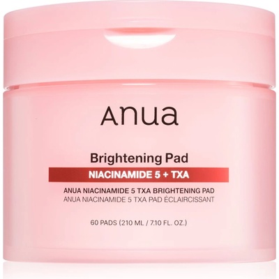 Anua Niacinamide 5% + TXA Brightening Pad тонизиращи възглавнички за освежаване и хидратация 60 бр