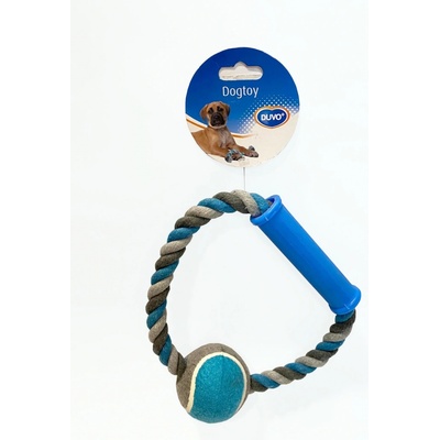 Duvo+ Kruh bavlna s tenisovou loptou 18 cm