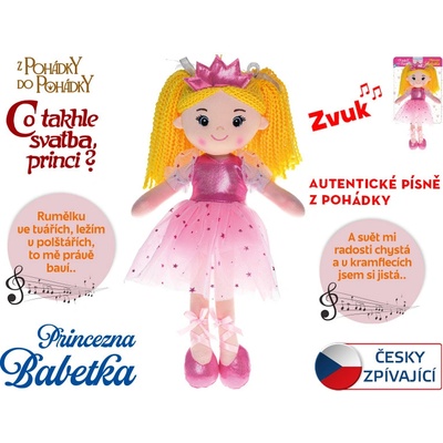 Mikro trading Princezna Babetka 35 cm česky zpívající