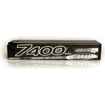 NOSRAM HV Stock Spec GRAPHENE-4 7400mAh Hardcase Akku 7.6V LiPo 135C/65C