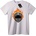 NOONEBRAND Тениска Горящ Череп с Газова Маска - XS, White