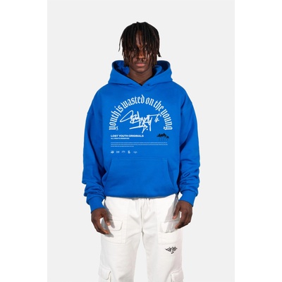 Urban Classics Суичър LY HOODY GRAFFITI cobalt blue XXLUB-LY015-01495 - Бял, размер XXL
