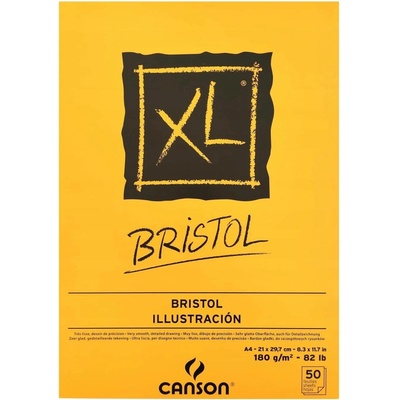 Canson Grafický blok XL Bristol A4 180g 50 listů kroužkový