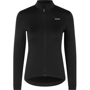 GripGrab Фланелка с дълъг ръкав за колоездене GripGrab Women's EXPLR Merinotech Thermal L/S Jersey Cycling jersey - Black - размер XS (156-2690-0111)