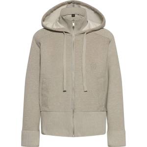 HUGO BOSS Суичър BOSS Women's Eburr Over the Head Hoodie - Open Grey