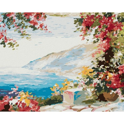 zuty Malování Podle Čísel Dům U Moře 80 x 100 Cm Plátno