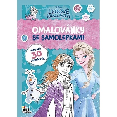 Omaľovánky A4 so samolepkami Ľadové kráľovstvo