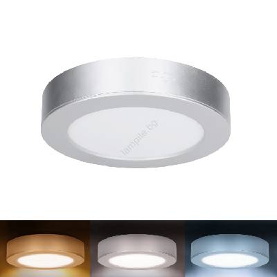 WD240-S - LED панел 2в1 LED/12W/230V 3000/4000/6000K пр. 17см IP54 сребрист (SL1666)