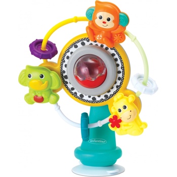 Infantino Бебешка играчка Infantino - Виенско колело, джунгла (IN315125)
