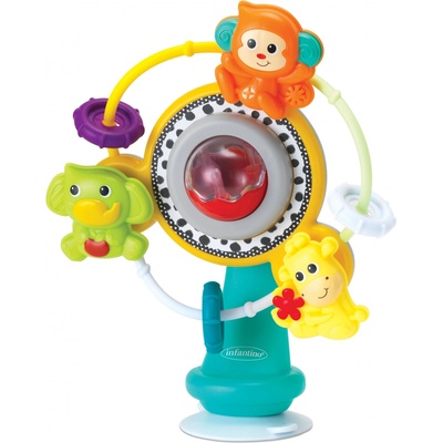 Infantino Бебешка играчка Infantino - Виенско колело, джунгла (IN315125)
