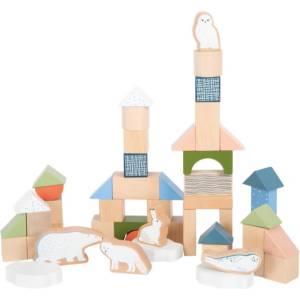 Legler Wooden Building Blocks Dino кубчета от дърво 12 m+ 20 бр