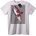 NOONEBRAND Тениска Червена Акула - 2XL, Black