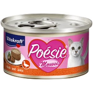 Vitakraft POÉSIE Mousse - Консерва с патица (мус) за котки - 85 г
