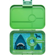 Yumbox Tapas nepropustný svačinový box se 4 sekcemi Jurassic Green/Shark