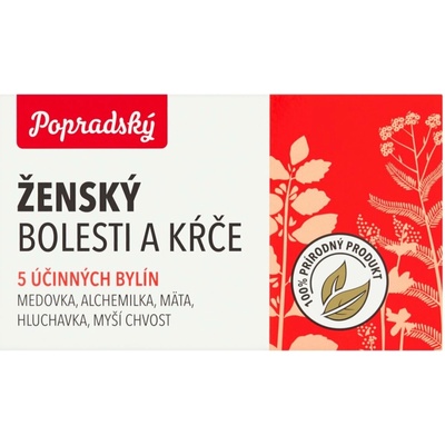 BOP Bylinný čaj Ženský bolesti a křeče 15 x 1,5 g