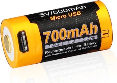 Fenix RCR123A 700 mAh USB литиево-йонна батерия високоволтов ток (FERCR123ALIIONUP)