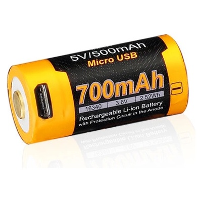 Fenix RCR123A 700 mAh USB литиево-йонна батерия високоволтов ток (FERCR123ALIIONUP)