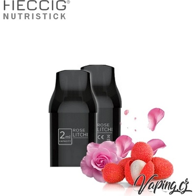 Heccig NUTRISTICK DV2 2x cartridge ROSE LITCHI růže a liči 15 mg