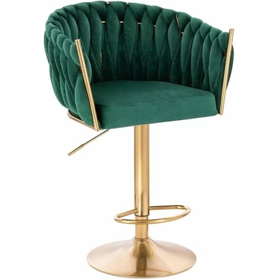 LuxuryForm Design Norden Velur na zlatom tanieri zelená
