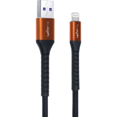 Кабел Leki bycph Pro от USB към Lightning, 1m, Черен (8-50)