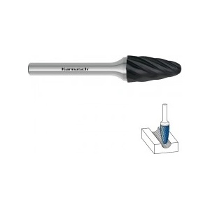 Karnasch Борфреза F (RBF) Ø 12, 0 x 25, 0 (Ø 6, 0) | 70mm HP-7 NON FE BLACK-TEC (1437)